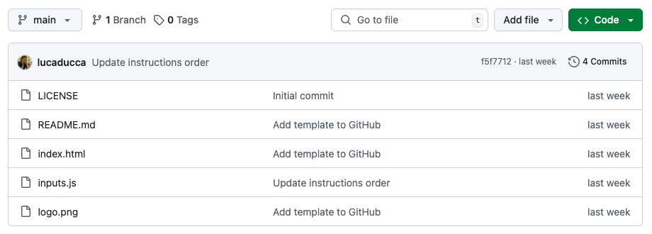 Your GitHub repository